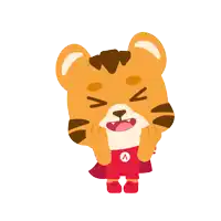 a cartoon tiger with the words ji mayua written above it