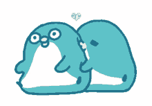 pp mini penguin cute cuddles kiss