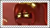 a postage stamp with a picture of a girl with red hair and a crown on her head .
