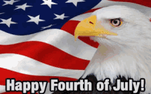 Happy 4th Fourth Of July GIF - Bald Eagle Fourth Gifs Happy Fourth GIFs
