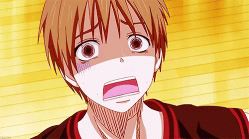 Scared anime face. Manga style big blue eyes, - Stock Illustration  [65574740] - PIXTA