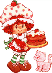 sticker cute strawberryshortcake strawberry shortcake