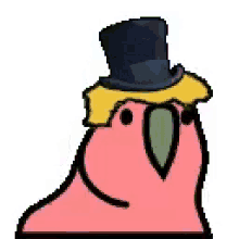 parrot slack wiggle dance hat