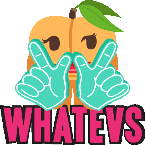 Whateves Peach Life Sticker - Whateves Peach Life Joypixels Stickers