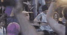 Travis Barker Drumming GIF - Travis Barker Drumming Rock On GIFs
