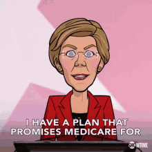 I Have A Plan That Promises Medicare For All Who Dont Read Past The Plans Title Page Elizabeth Warren GIF - I Have A Plan That Promises Medicare For All Who Dont Read Past The Plans Title Page Elizabeth Warren Allie Levitan GIFs