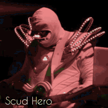 scud hero music playing guitar changing colors artificial