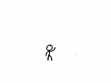 a stick figure with a surprised look on his face is standing next to a number one .