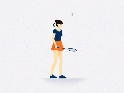 Girl Playing GIF - Girl Playing Badminton - Discover & Share GIFs