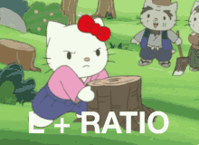 L Ratio Hello Kitty GIF - L Ratio Hello Kitty Ratii GIFs