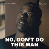 a man says no don 't do this man while wearing headphones