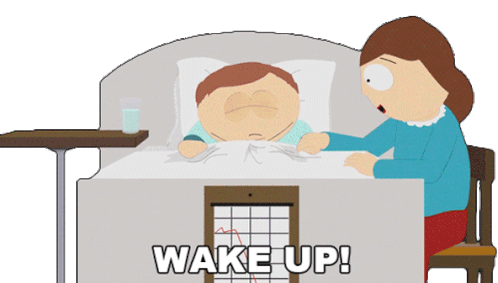 Wake Up Eric Cartman Sticker