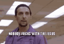 Nobody Fucks With The Jesus GIF - Big Lebowski Nobody Fucks With Jesus Try Me GIFs