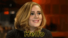 Just Sayin Hi GIF - Hello Adele GIFs