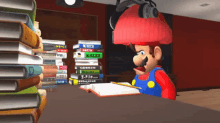 Smg4 Mario GIF - Smg4 Mario Studying GIFs