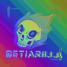 rainbow skull 0stiarilla ostiarilla glitch