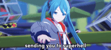 Hatsune Miku Kagemine Len GIF - Hatsune Miku Kagemine Len Sending You To Superhell GIFs
