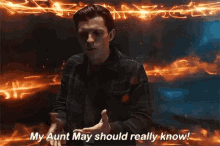 Spiderman Peter Parker GIF - Spiderman Peter Parker Aunt May GIFs
