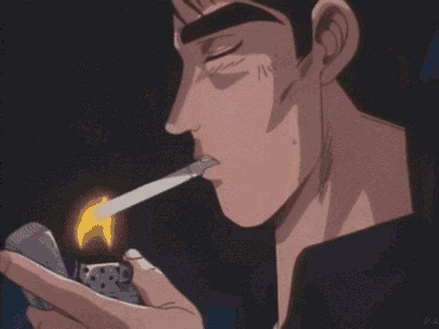 Free One Piece Smoking Sanji Anime Sticker - Free Anime Sticker