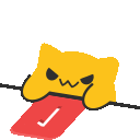 Blob Cat Ping Sticker - Blob Cat Ping Stickers