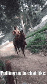 Mike O'Hearn Pulling Up To The Chat GIF - Mike O'Hearn Pulling Up To The Chat Horse GIFs