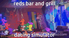 Reds Bar And Grill Homestuck GIF - Reds Bar And Grill Homestuck Dating Simulator GIFs