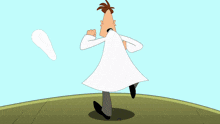 a group of cartoon characters including perry the platypus are standing around a man in a lab coat