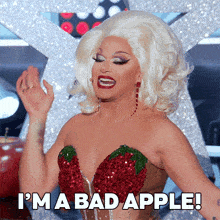 I'M A Bad Apple Alexis Michelle GIF - I'M A Bad Apple Alexis Michelle Rupaul’s Drag Race All Stars GIFs