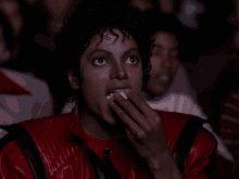 Thriller Michael Jackson GIF - Thriller Michael Jackson Eating Popcorn GIFs