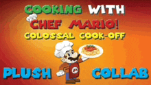 a cooking with chef mario colossal cook-off plush collab