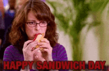 Liz Lemon National Sandwich Day GIF - Liz Lemon National Sandwich Day Sandwich Day GIFs