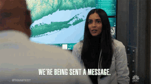were being sent a message saanvi bahl manifest theyre communicating with us theyre giving us a message