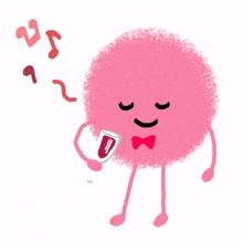 pink dust bow tie bubble wine