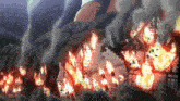 a cartoon drawing of a burning building with smoke coming out of the roof
