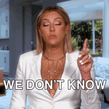 We Dont Know Gina Kirschenheiter GIF - We Dont Know Gina Kirschenheiter Real Housewives Of Orange County GIFs