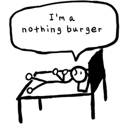 Imanothingburger Imnothing Sticker - Imanothingburger Nothingburger Imnothing Stickers