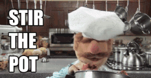 Stir The Pot GIF - Muppets Swedish Baker Stir GIFs