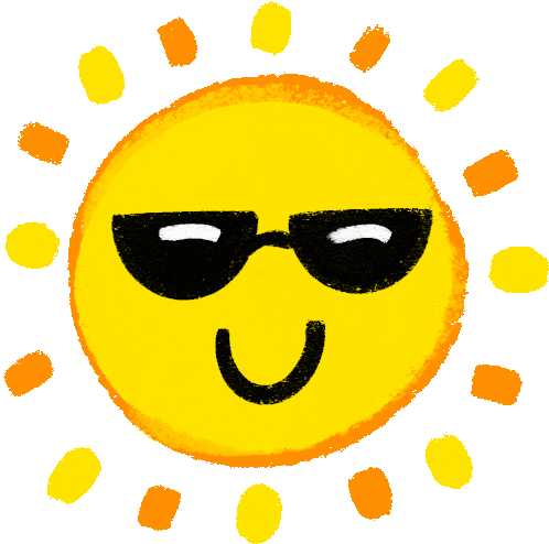 Cool Sun Sticker - Cool Sun Cool Sunglasses Stickers