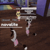 a screenshot of a video game with the name novalite
