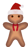 Shahmiow Gingerbread Man Sticker - Shahmiow Gingerbread Man Christmas Stickers