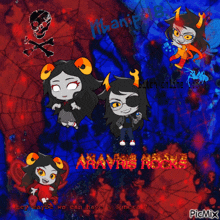 a picture of a girl with horns and the words " hey maybe we can have a general " on it