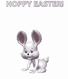 Happy Easter Easter Bunny GIF - Happy Easter Easter Bunny Hopping GIFs