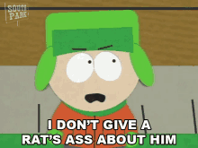 I Dont Give A Rats Ass About Him Kyle GIF - I Dont Give A Rats Ass About Him Kyle South Park GIFs