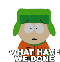 What Have We Done Kyle Broflovski Sticker - What Have We Done Kyle Broflovski South Park Stickers