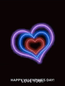 a rainbow colored heart with the words happy love yours day written below it