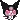 it is a pixel art of a cat with a pink bow on its head .