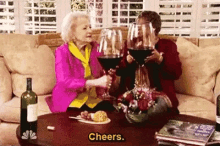 Wine Friends GIF - Wine Friends Cheers GIFs