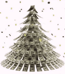 Christmas Tree Money GIF