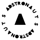 a logo for a company called astronauts with a triangle in the center