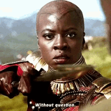 Without Question Okoye GIF - Without Question Okoye Black Panther GIFs
